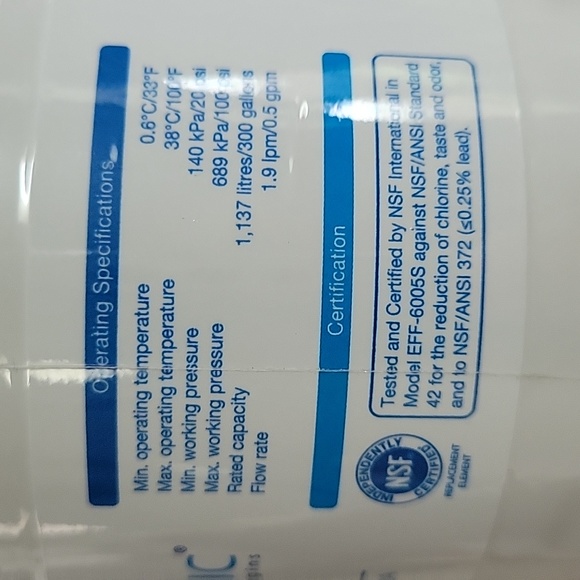 Filter logic LG Refrigerator water FL-RF05 FOR LG REFRIGERATOR - Picture 3 of 5